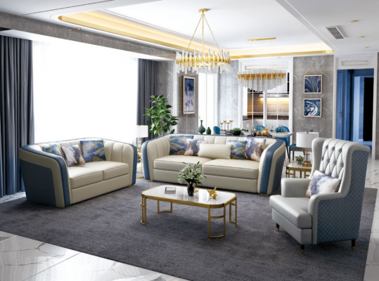 Designerska kanapa Podkładka Siedziba Ustawić Sofa Obcios 3+2+1 miejsce do siedzenia Zestaw sofowy