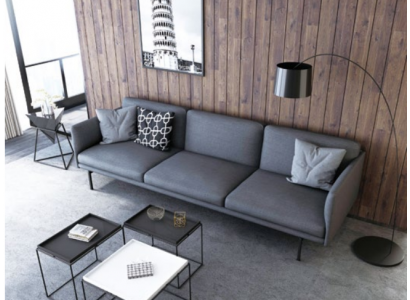 Design Sofa 4 miejsce do siedzenia Salon Sofa Kanapy Podkładka Sofy Nowa XXL