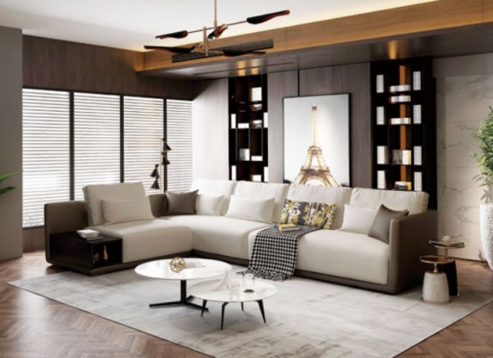 Designerska skórzana sofa Narożnikowa kanapa Podkładka Narożnik Kanapa Siedziba Narożnik Deko L kształt Ustaw