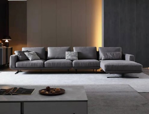 Designerska skórzana sofa Narożnikowa kanapa Podkładka Narożnik Kanapa Deko Siedziba Narożnik L kształt Ustaw