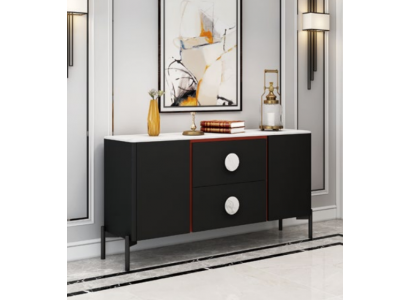 Projektant włoski Kredens Kredens Szafa Półka Metal Luxury Living