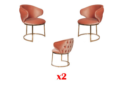 Grupa 2x Krzesła Nowa jadalnia Ustaw Podkładkę New Design Fotel Set