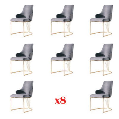 jadalnia Krzesło 8 Zestaw Ustawić Lehn Krzesła Kompletna Grupa Living Room