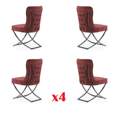 jadalnia Krzesła Ustawić Fotel Design 4x Krzesła Zestaw Grupa Podkładka