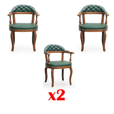 Podkładka Krzesła 2x Fotel Living Dining Pokój Włókienniczy Projektant Krzesło Luksus