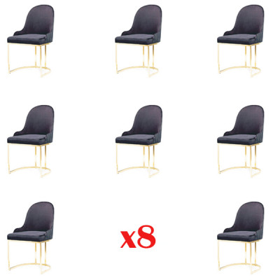 Ustawić Fotel Nowy 8x Krzesła Krzesło Podkładka Design Weranda Kuchnie Siedziba jadalnia