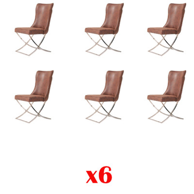 Krzesło 6 Jadalnia Pokój Club Fotel Drewno Lounge Design Meble Krzesło Tapicerowane