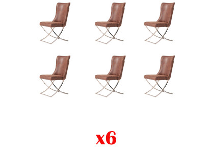Krzesło 6 Jadalnia Pokój Club Fotel Drewno Lounge Design Meble Krzesło Tapicerowane