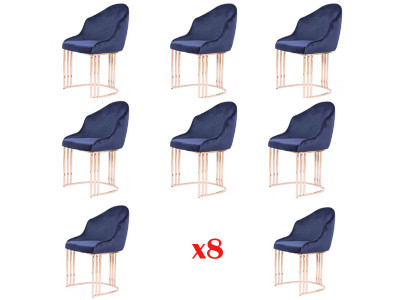 Ustawić Fotel Lounge Kuchnia 8x Design Podkładka Siedziba Krzesła Krzesło Zestaw