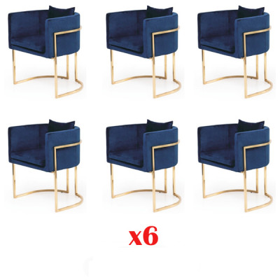 GroupTextil Podkładka Krzesła Gastro jadalnia Material Design Set 6 Krzesło