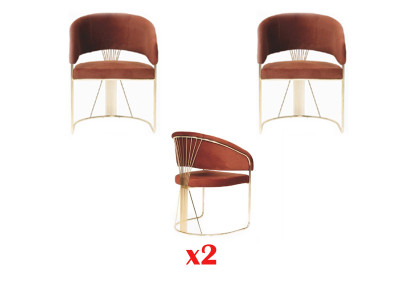 Ustawić kuchnię salon jadalnię zestaw designerskiego Krzesło 2x Krzesła