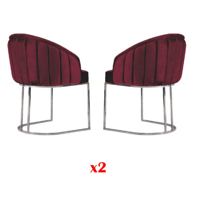 Projektant Metal Material Podkładka Krzesła Gastro jadalnia Modern 2x Fotel