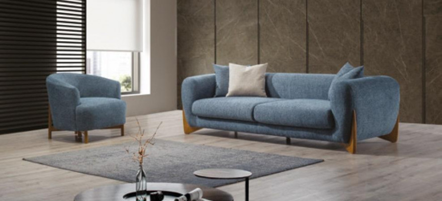 Meble w stylu włoskim Zestaw sofowy Sofa Meble 3+3+1 miejsce do siedzenia