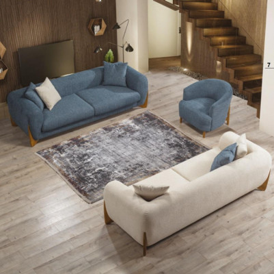 Meble w stylu włoskim Zestaw sofowy Sofa Meble 3+3+1 miejsce do siedzenia