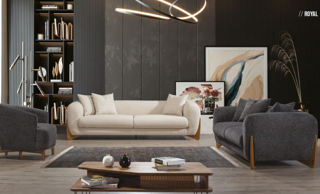 Meble w stylu włoskim Zestaw sofowy Multicolor Sofa Obcios