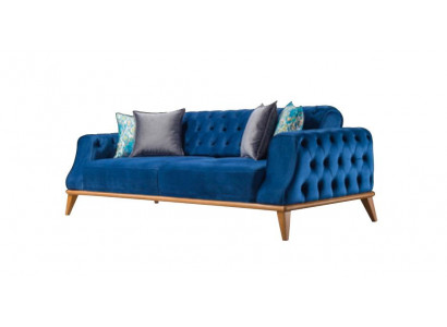 Sofa 3 miejsce do siedzenia Blue Living Room Classic Chesterfield Elegant Style