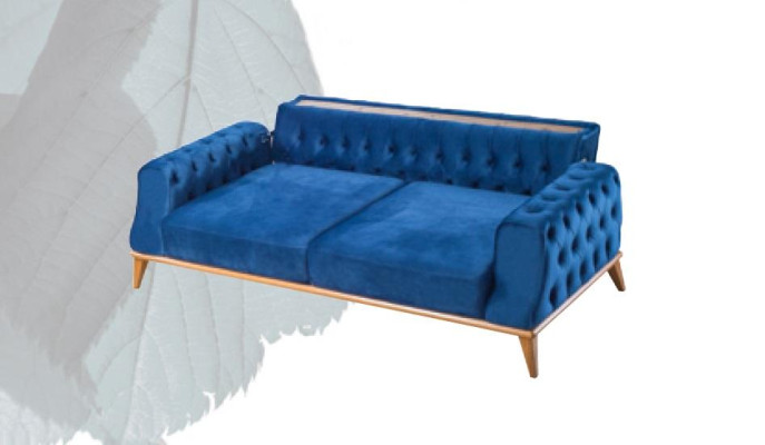 Sofa 3 miejsce do siedzenia Blue Living Room Classic Chesterfield Elegant Style