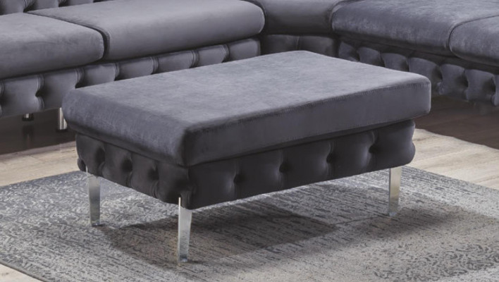 Stołek Niebieski Salon Chesterfield Eleganckie Meble W Stylu Włoskim