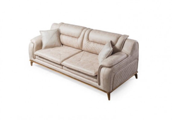 Zestaw sofowy 3+3+1 miejsce do siedzenia Blue Fotel Luksusowa Skóra Sofa Kanapa Meble w stylu zachodnim