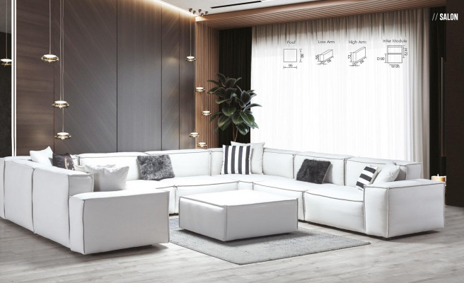 Stołek Biały Salon Eleganckie Meble Luksusowy Design W Włoskim Stylu