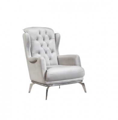 Fotel 1 miejsce siedzące Biały Fotel Luxury Design Eleganckie Meble W Stylu Włoskim