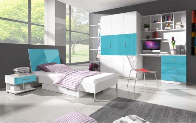Szafki Szafa Drewno Szafa Design Blue Szafy żłobek