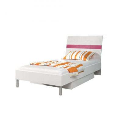 łóżko Rosa Drewno Design Łóżko Pojedyncze Wysoki Połysk Pojedyncze łóżko Girls