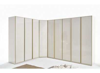 Szafa Sypialnia Szafki narożna wysoki połysk Meble Gold Beige