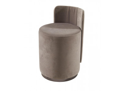 Design Fotel Luxury Ottoman Toaletka Stołek Okrągła Podkładka Krzesło Brązowa Ławka