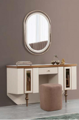 Toaletka Kredens konsola Komody Drewno Modern Sypialnia Beige