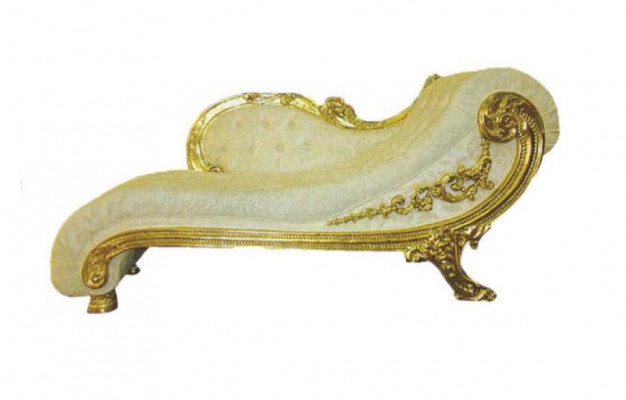Sofa szezlongowa Chesterfield Récamière Antyk w stylu Noble Leżanka