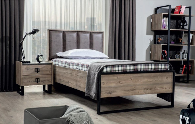 Loft Stolik nocny Brown Design Nowoczesny Stolik Tabela Sypialnia stoły Nowość