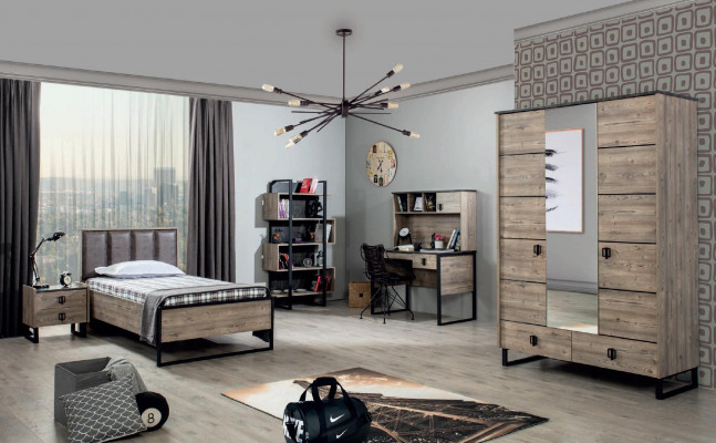 Loft Stolik nocny Brown Design Nowoczesny Stolik Tabela Sypialnia stoły Nowość