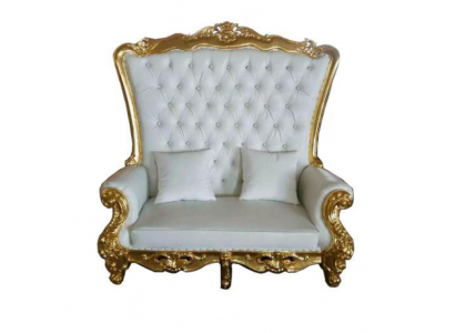 Sofa Throne Sofa Royal Podkładka Chesterfield Aksamit Antyk Style Dwuosobowa