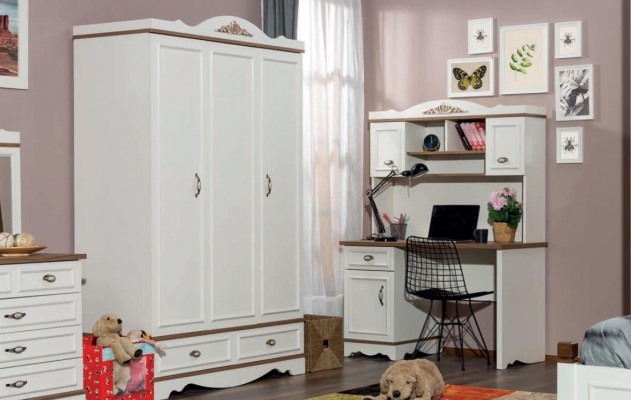 Szafa Luxury Classic Szafa Meble Drewno Sypialnia Szafki Biały