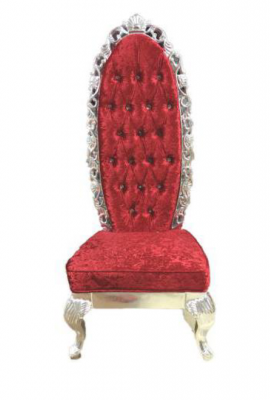 Red Throne Fotel Royal Podkładka Siedziba Antyk Style Krzesło Chesterfield Design