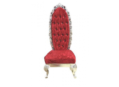 Red Throne Fotel Royal Podkładka Siedziba Antyk Style Krzesło Chesterfield Design