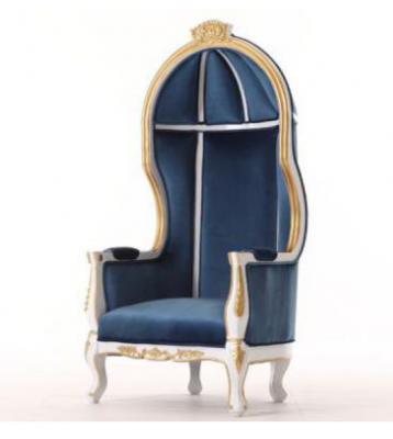 Throne Fotel Royal Podkładka Chesterfield Aksamit 1 miejsce siedzące Antyk Stil Krzesła