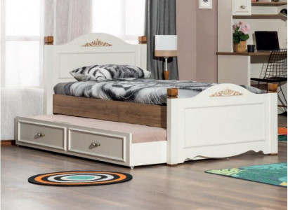 łóżko rozkładane żłobek Łóżko Sypialnia Design Luxury Meble Drewno Youth Room