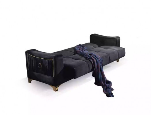 Sofa 3-miejsce siedzące kanapa rozkładana tapicerowana sofa wypoczynkowa z podłokietnikiem