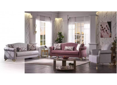 Zestaw sofowy 3+3+1 luksusowy Zestaw sofowy salon Siedziba Podkładka Meble kanapa
