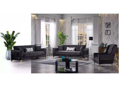 Design Nowoczesny Zestaw do Salonu Zestaw sofowy 3+3+1 Zestaw mebli do salonu
