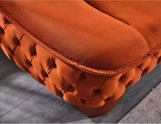 Zestaw sofowy 3+3+1 miejsce do siedzenia Zestaw sof Chesterfield Living Room Kompletny 3-częściowy