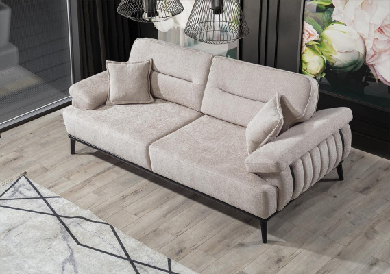 Luksusowe 4 sztuki Zestaw sofowy Nowoczesna Sofa 3+3 + Fotel + stolik kawowy zestaw do salonu
