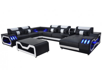 Design Skóra Podkładka Siedziba Narożnik Krajobraz Pokój New Living Sofa Podkładka Narożnik USB