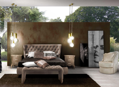 Łóżko Podkładka Design Luxury Double Hotel łóżko Chesterfield Sleep Pokój