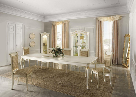 Barokowy Antyk Stół obiadowy Tabela Real Classic Drewno Designerskie stoły rokokowe