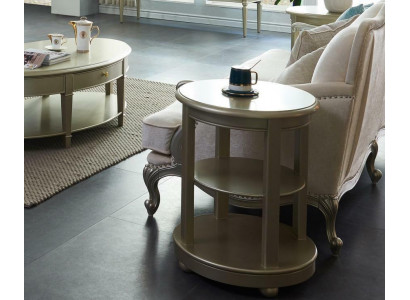 Stolik Tabela Couch Drewno Sofa Bok Designerskie Meble Okrągłe