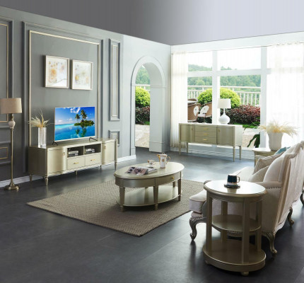 Stolik Tabela Couch Drewno Sofa Bok Designerskie Meble Okrągłe