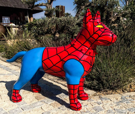 Projektant figurek statua nowoczesne figurki psów dekoracje rzeźby ogrodowe rzeźby